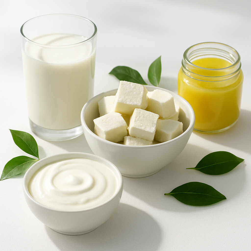 Premium dairy products - Lavinto fresh milk, paneer, ghee, and yogurt